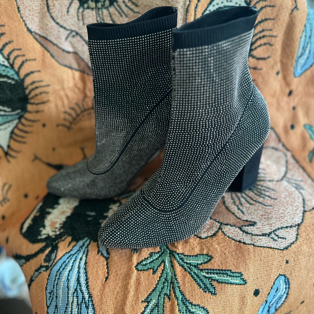 Studded and sparkles boots